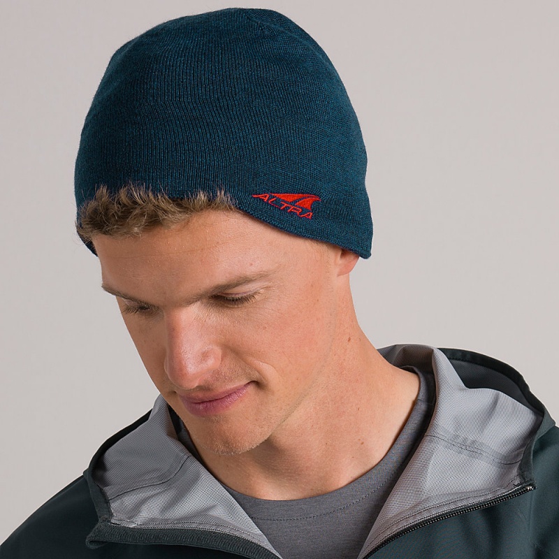 Altra MERINO RUN Men's Beanie Blue | EGJ-840731