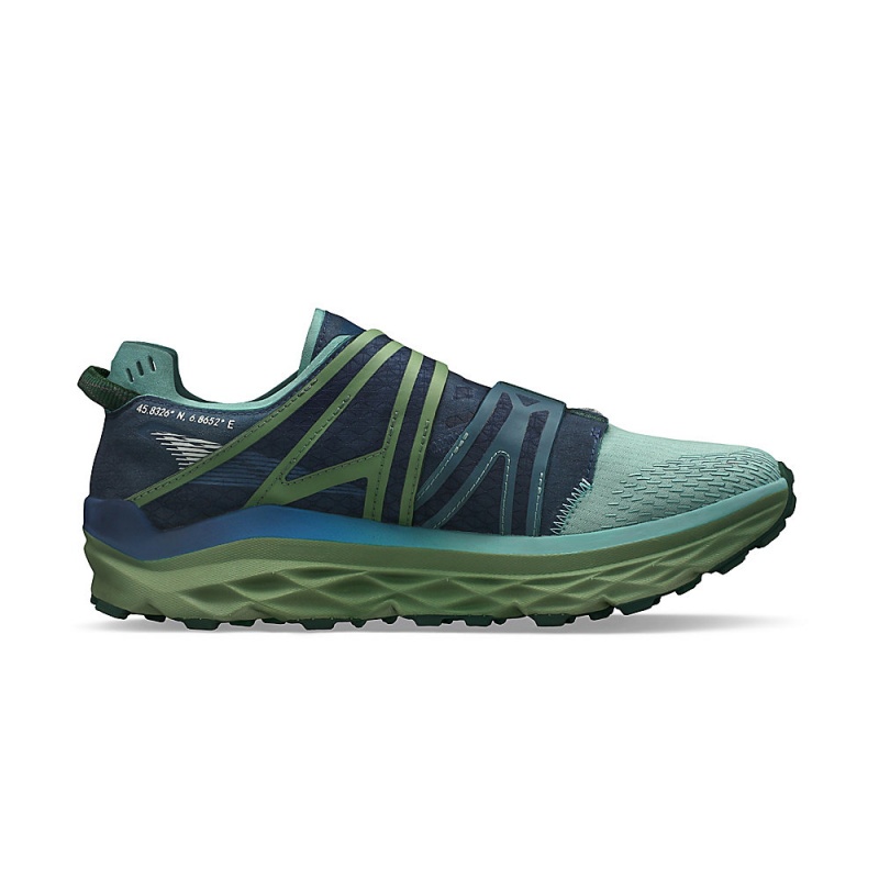 Altra MONT BLANC BOA Men's Trail Running Shoes Blue / Green | AZS-475961