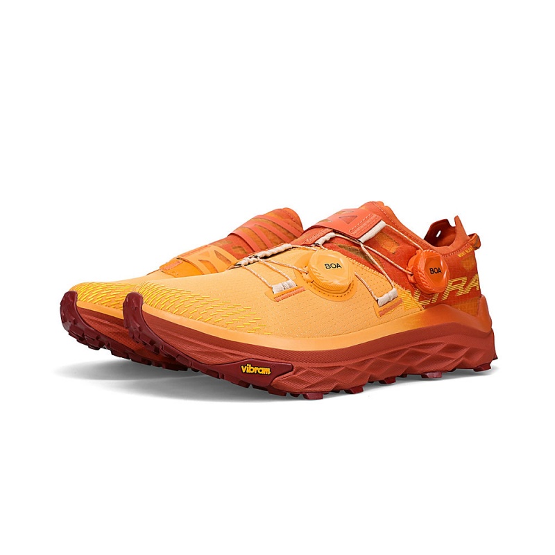 Altra MONT BLANC BOA Women's Trail Running Shoes Yellow Orange | ABF-324670