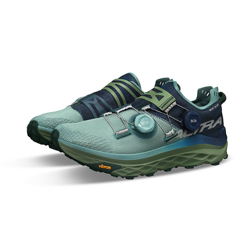 Altra MONT BLANC BOA Women's Trail Running Shoes Blue / Green | GZF-385794