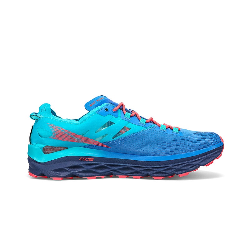 Altra MONT BLANC Men's Trail Running Shoes Blue | QAE-186745