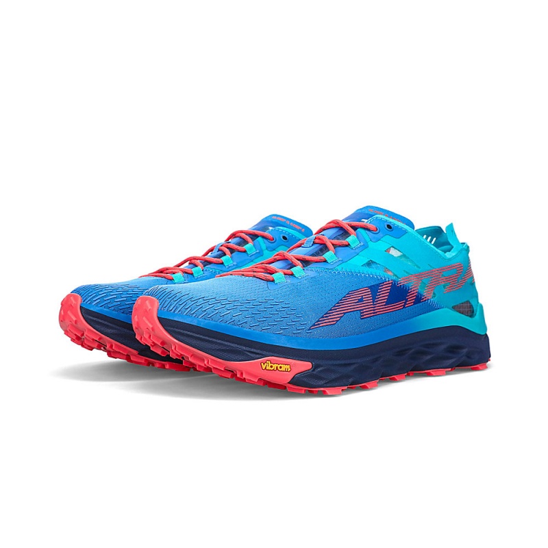 Altra MONT BLANC Men's Trail Running Shoes Blue | QAE-186745