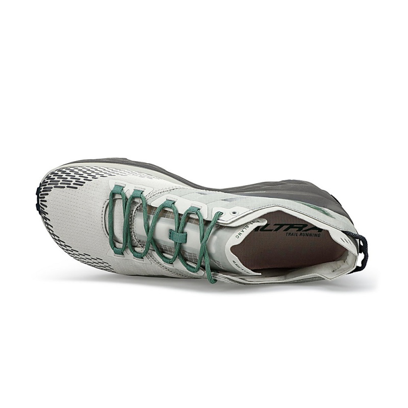 Altra MONT BLANC Men's Trail Running Shoes Grey / Green | MYN-829760