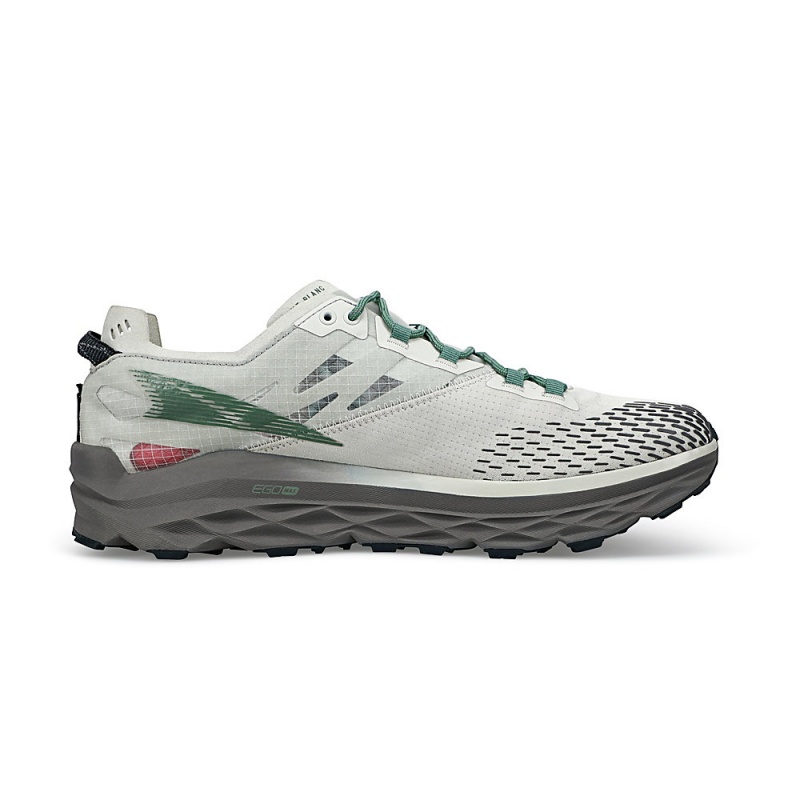 Altra MONT BLANC Men's Trail Running Shoes Grey / Green | MYN-829760