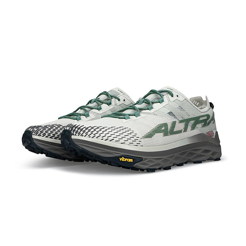 Altra MONT BLANC Men's Trail Running Shoes Grey / Green | MYN-829760