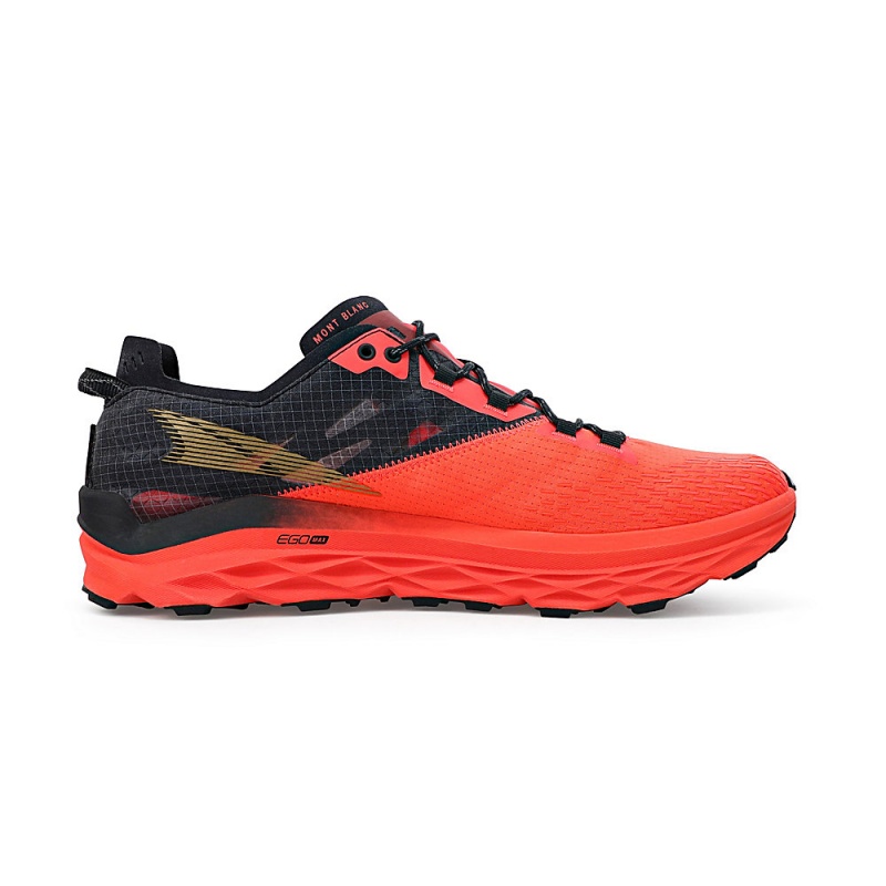 Altra MONT BLANC Men's Trail Running Shoes Coral / Black | IHE-304712