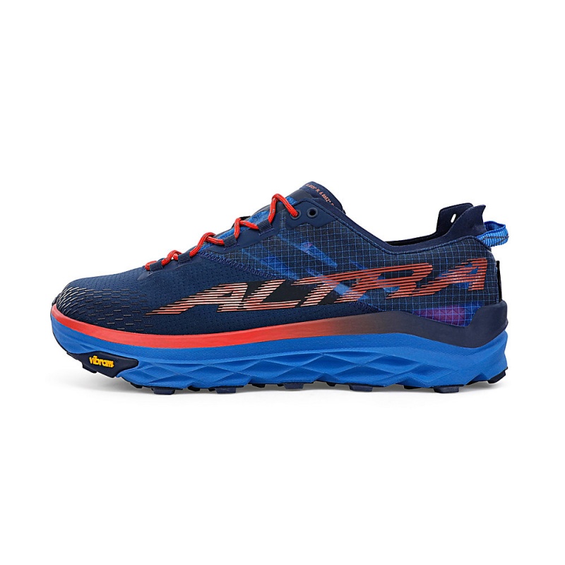 Altra MONT BLANC Men\'s Trail Running Shoes Blue / Red | KGD-568739