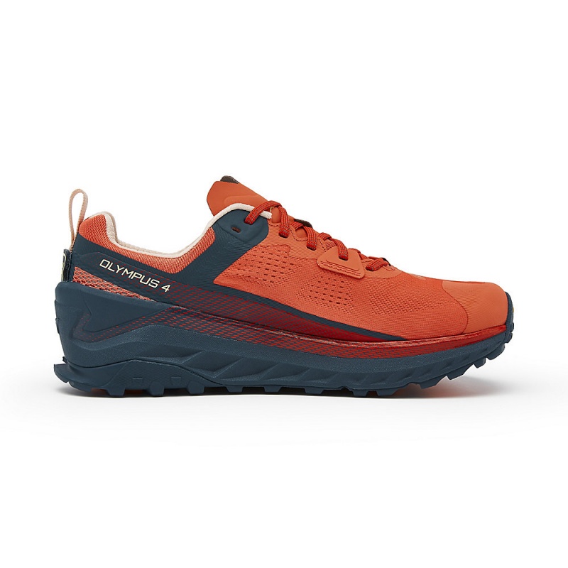 Altra OLYMPUS 4 Women's Trail Running Shoes Navy / Coral | TIZ-547069