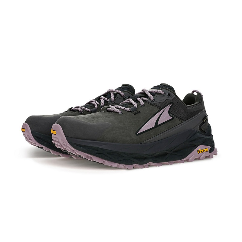 Altra OLYMPUS 5 HIKE LOW GTX Women's Hiking Shoes Grey / Black | SJV-348761