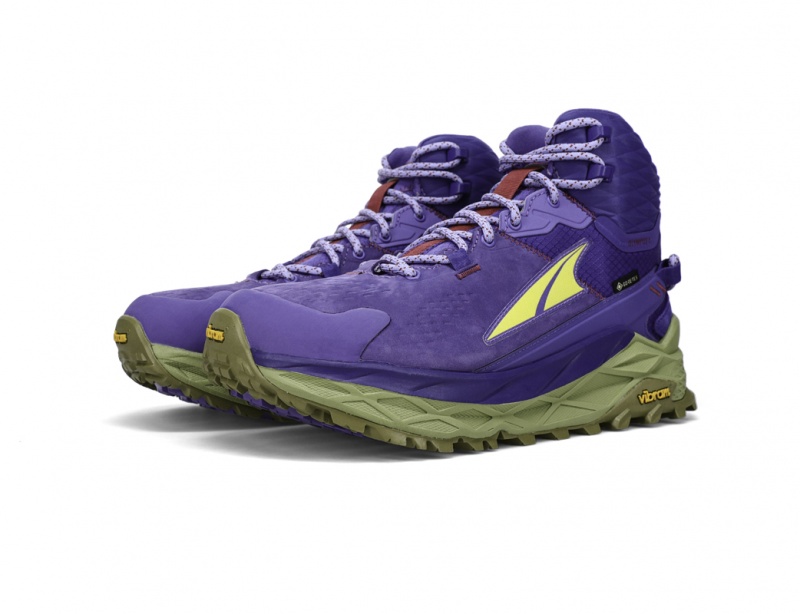 Altra OLYMPUS 5 HIKE MID GTX Women's Hiking Boots Purple | TNH-691824