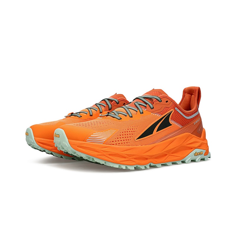 Altra OLYMPUS 5 Men's Trail Running Shoes Orange | KCO-173825