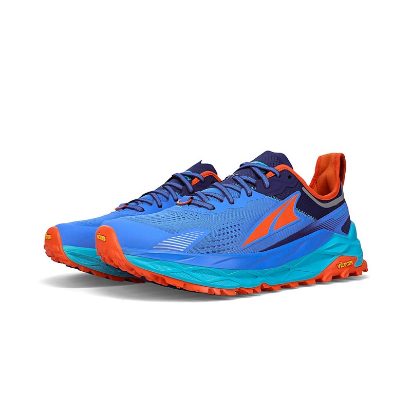 Altra OLYMPUS 5 Men's Trail Running Shoes Blue | RFY-608792