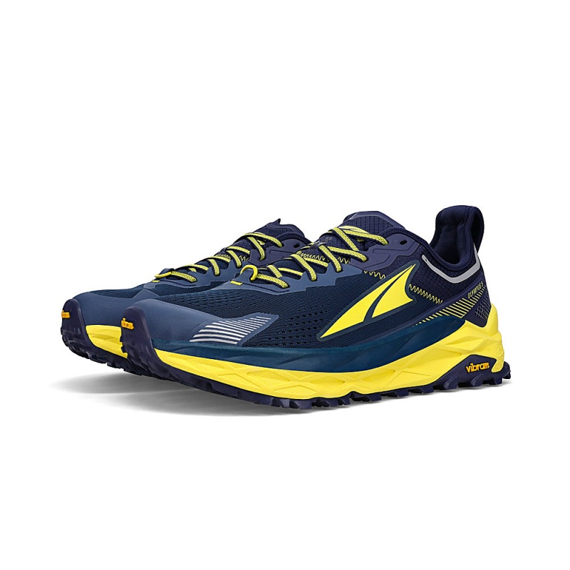 Altra OLYMPUS 5 Men's Trail Running Shoes Navy | CDV-213847