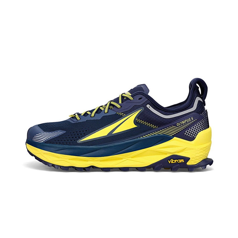 Altra OLYMPUS 5 Men\'s Trail Running Shoes Navy | CDV-213847