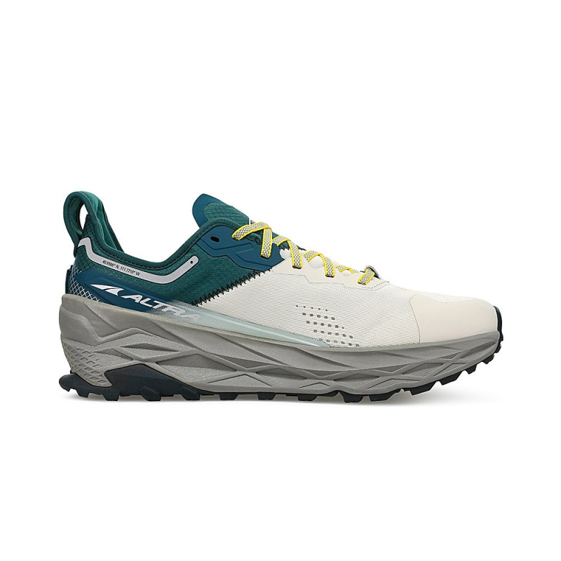 Altra OLYMPUS 5 Men's Trail Running Shoes Grey / Turquoise | EWM-325178