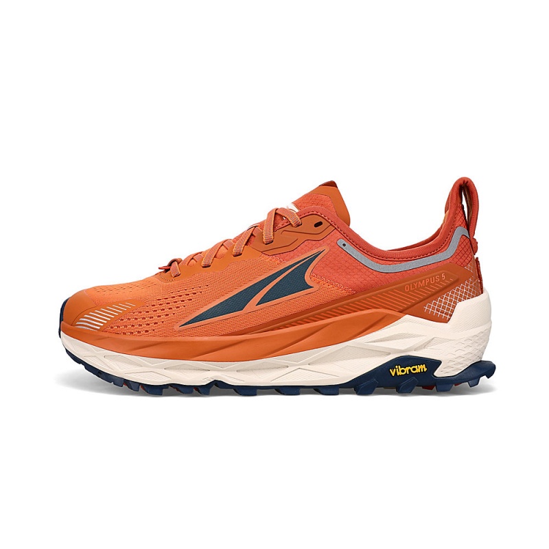 Altra OLYMPUS 5 Men\'s Trail Running Shoes Orange | GNX-247560