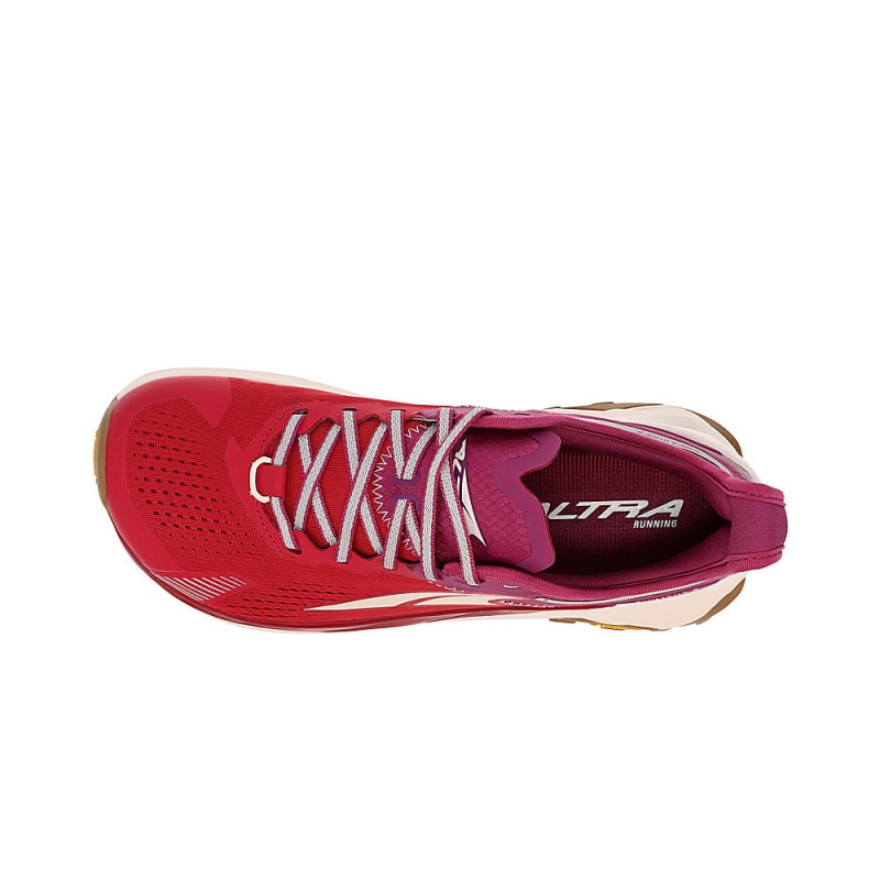 Altra OLYMPUS 5 Women's Trail Running Shoes Red Pink | KHG-082549