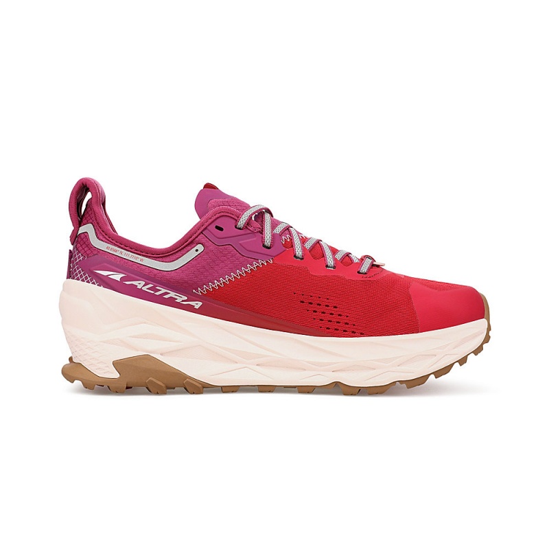 Altra OLYMPUS 5 Women's Trail Running Shoes Red Pink | KHG-082549