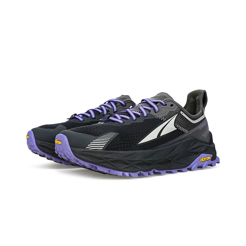 Altra OLYMPUS 5 Women's Trail Running Shoes Black / Grey | NHI-568719