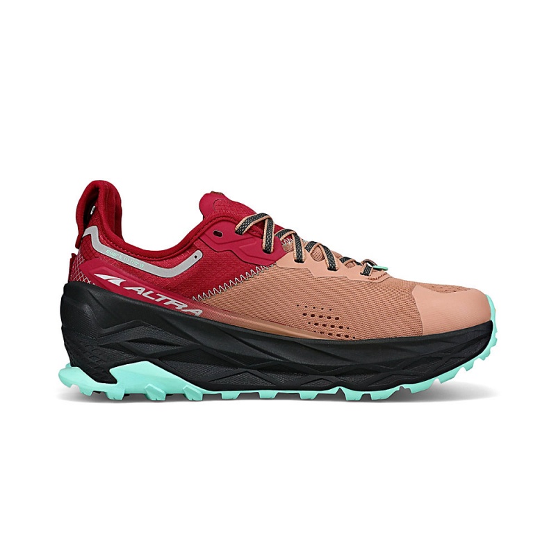 Altra OLYMPUS 5 Women's Trail Running Shoes Brown / Red | ILJ-051946