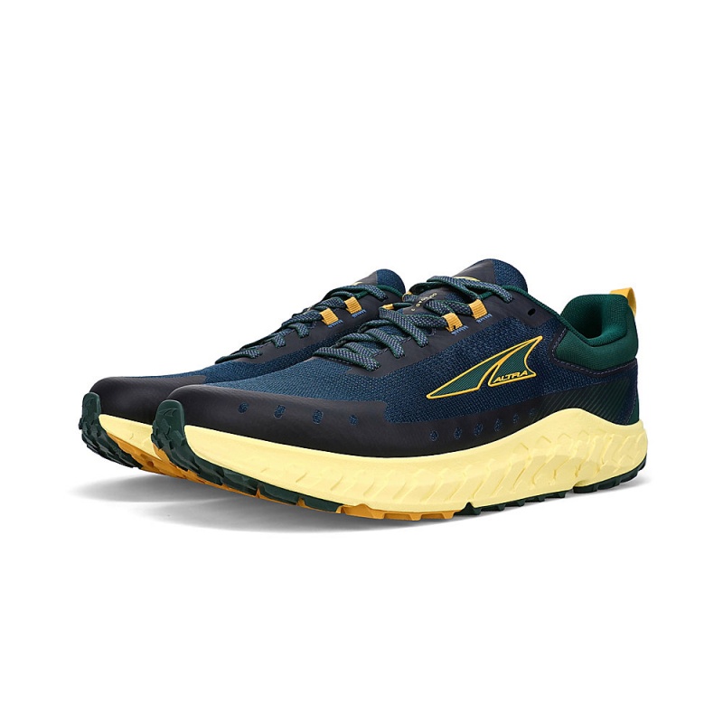 Altra OUTROAD 2 Men's Road Running Shoes Blue / Yellow | HWJ-258361