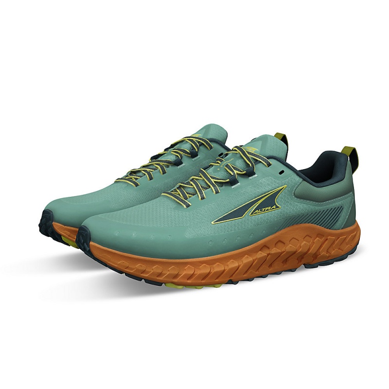 Altra OUTROAD 2 Men's Road Running Shoes Blue / Orange | VGQ-625714