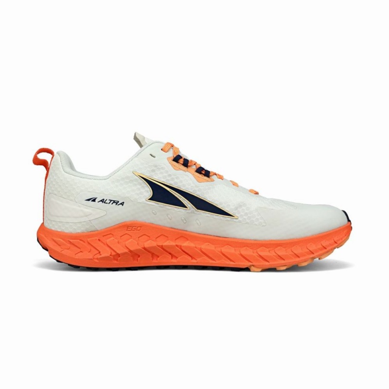 Altra OUTROAD Men's Trail Running Shoes White / Orange | FUJ-821695