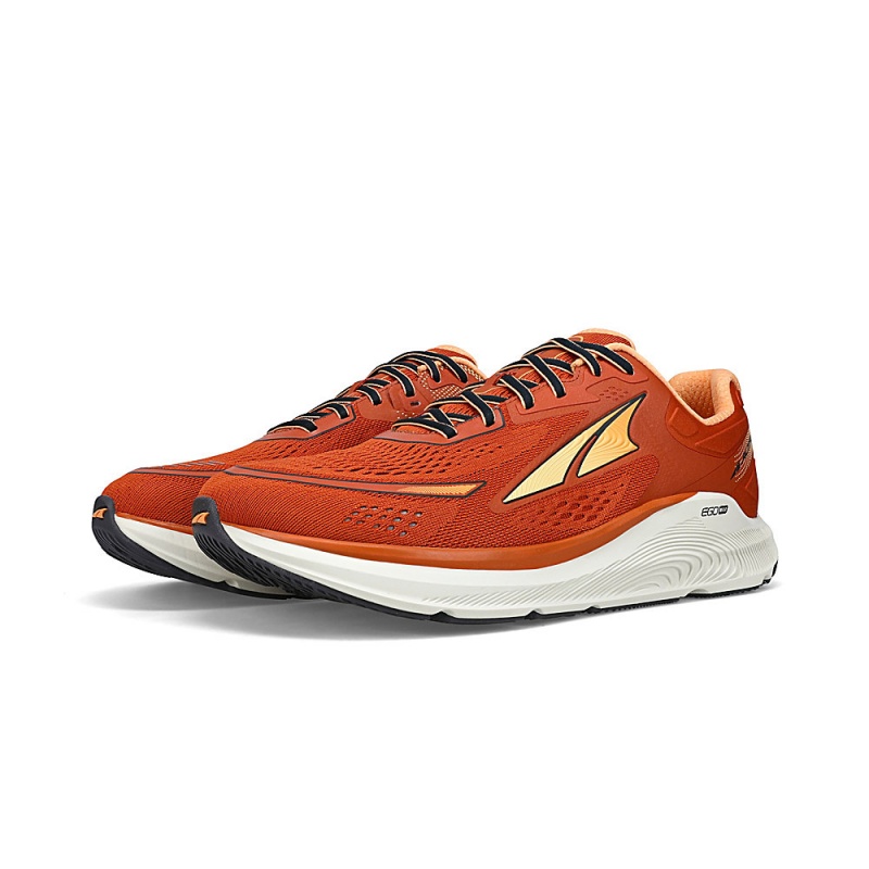 Altra PARADIGM 6 Men's Road Running Shoes Orange / Black | XNF-460839