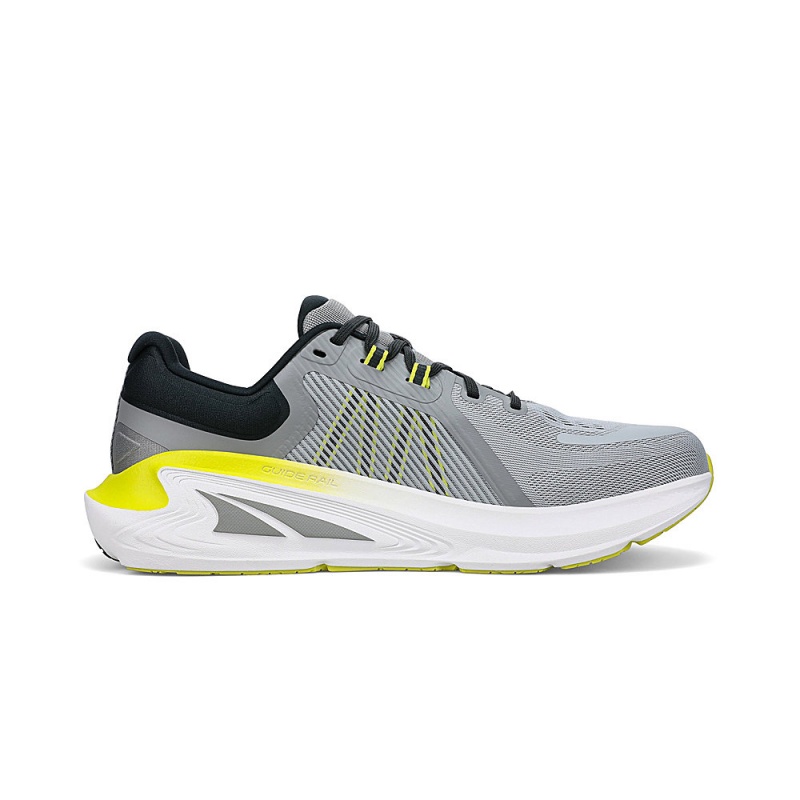 Altra PARADIGM 7 Men's Road Running Shoes Grey / Yellow | NQC-413059