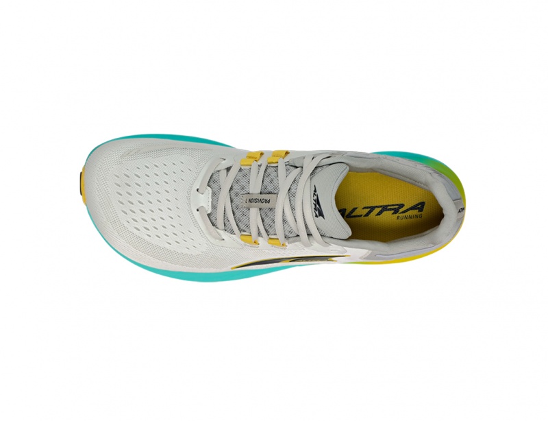 Altra PROVISION 7 Men's Road Running Shoes Gray / Yellow | VGN-047189