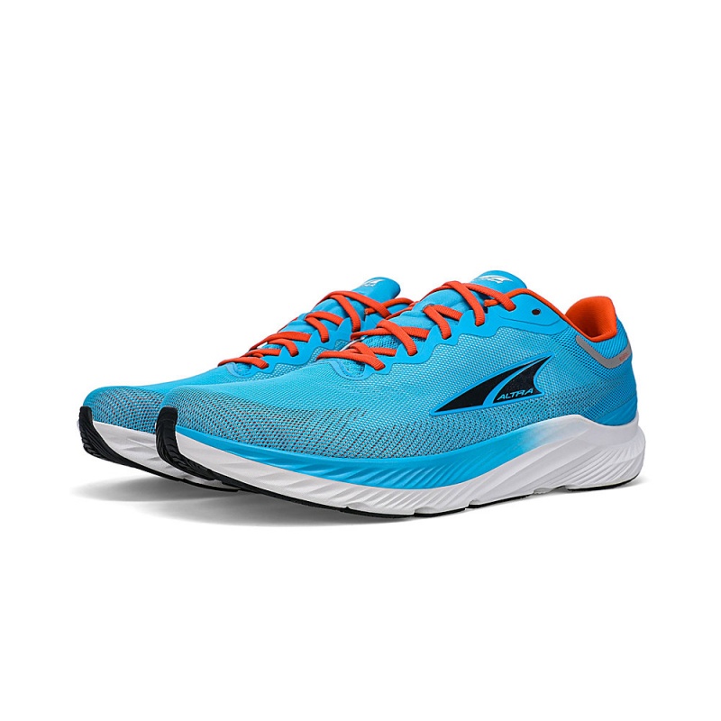 Altra RIVERA 3 Men's Road Running Shoes Blue / Red | SJU-503917