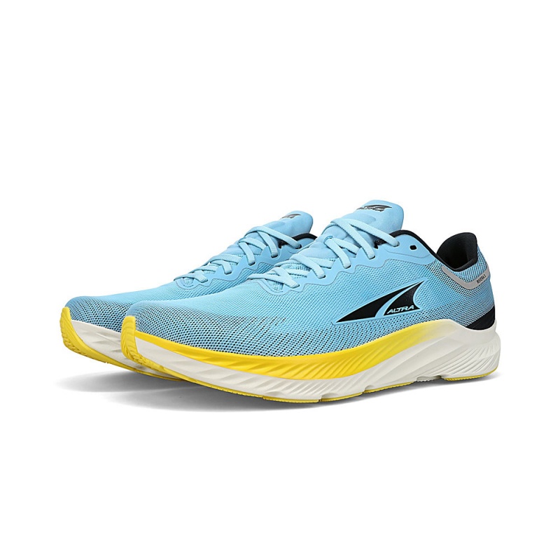 Altra RIVERA 3 Men's Road Running Shoes Blue / Yellow | XTY-902513