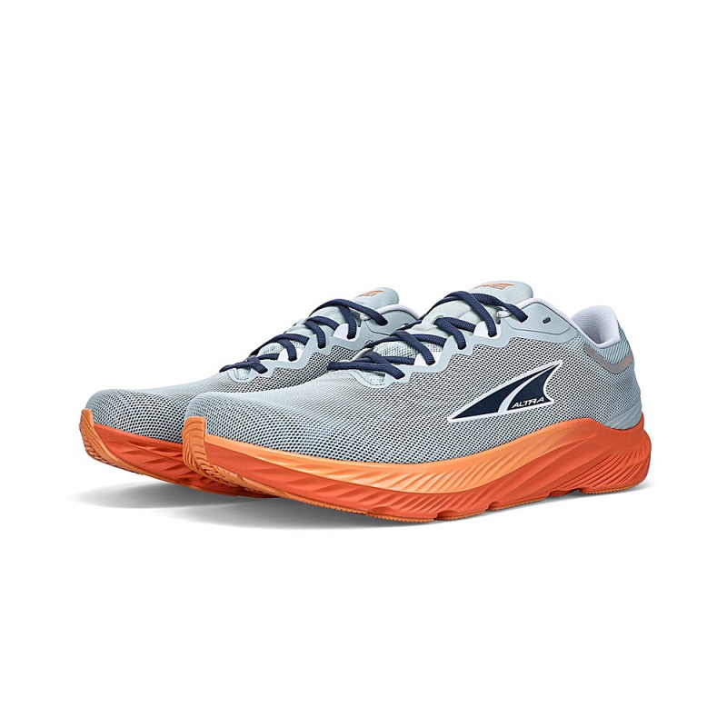 Altra RIVERA 3 Men's Road Running Shoes Blue / Orange | XRS-951873