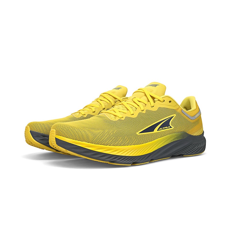 Altra RIVERA 3 Men's Road Running Shoes Grey / Yellow | QAG-718342