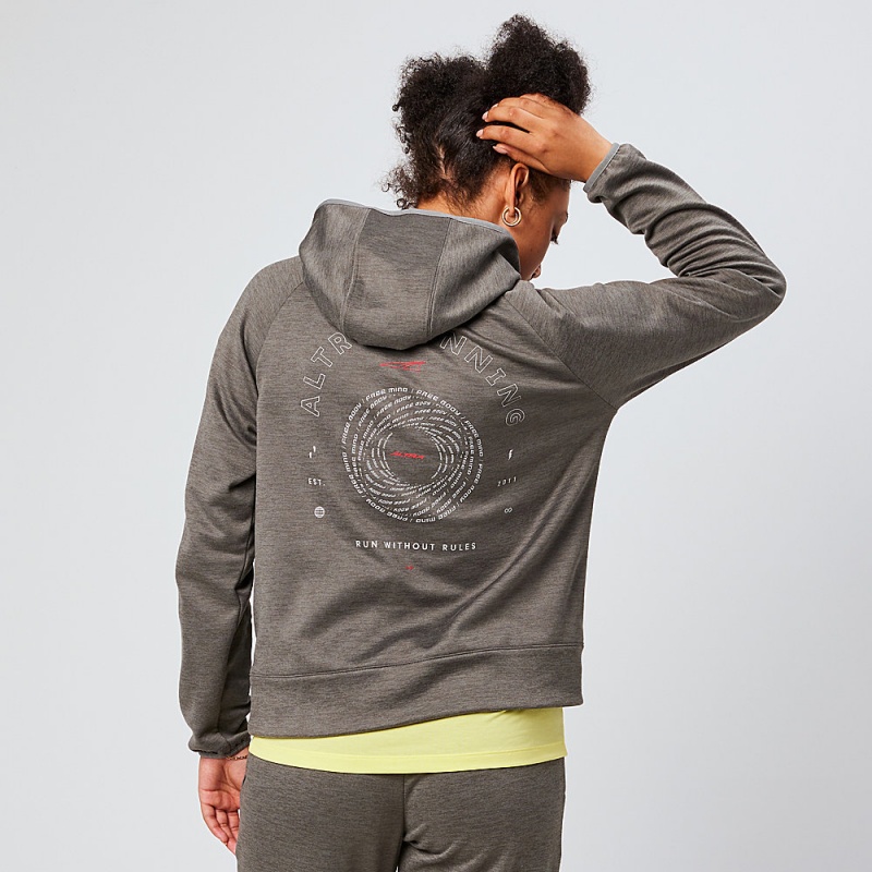 Altra RUN WITHOUT RULES Women's Hoodie Grey | KLJ-417085