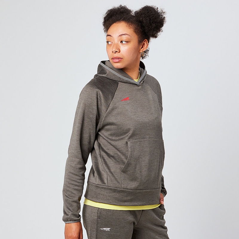 Altra RUN WITHOUT RULES Women's Hoodie Grey | KLJ-417085