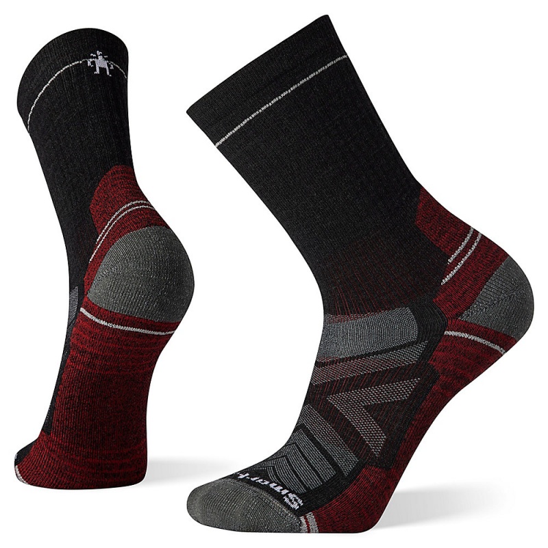 Altra SMARTWOOL HIKE LIGHT CUSHION CREW Men\'s Socks Grey | LUP-291673