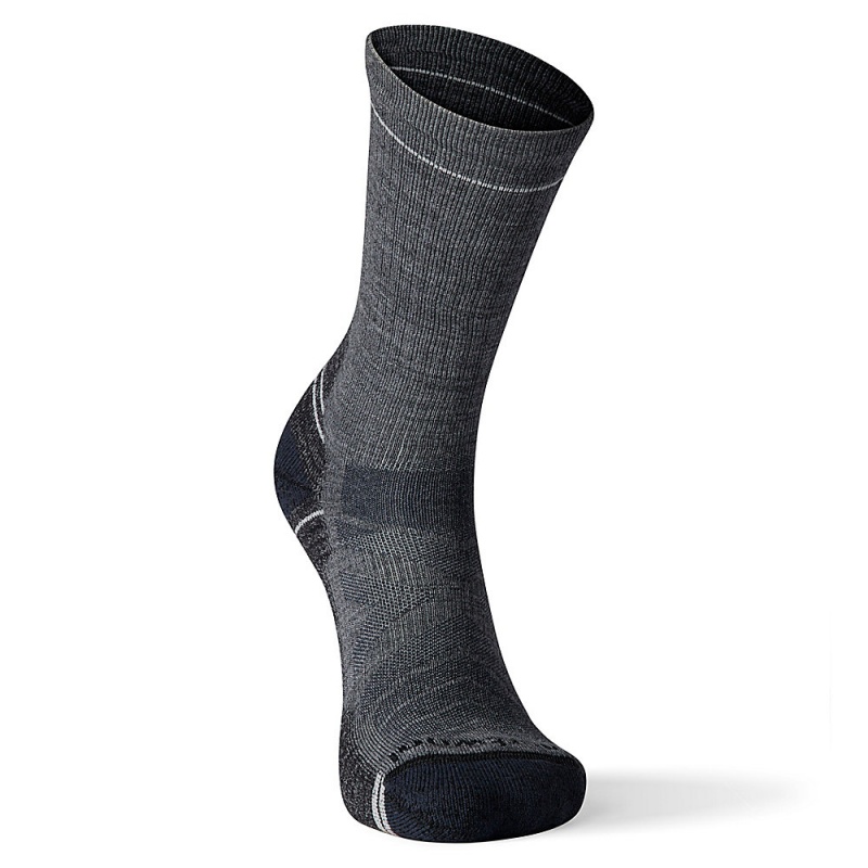 Altra SMARTWOOL HIKE LIGHT CUSHION CREW Women's Socks Grey | WJX-324760