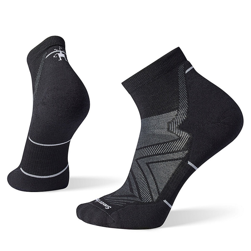 Altra SMARTWOOL RUN TARGETED CUSHION ANKLE Men\'s Socks Black | RHF-486753