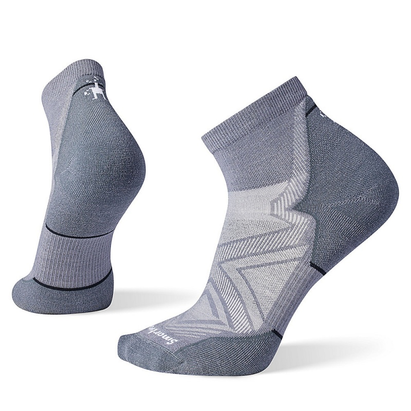 Altra SMARTWOOL RUN TARGETED CUSHION ANKLE Men\'s Socks Deep Grey | CPV-136984