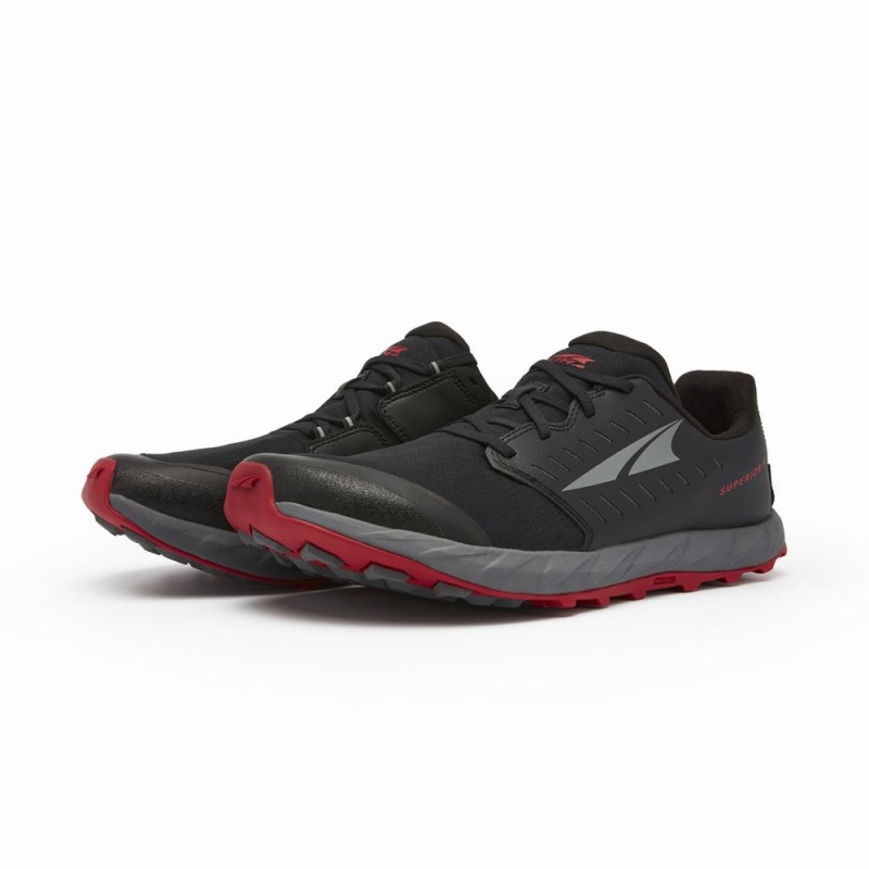 Altra SUPERIOR 5 Men's Trail Running Shoes Black / Red | LIB-475306