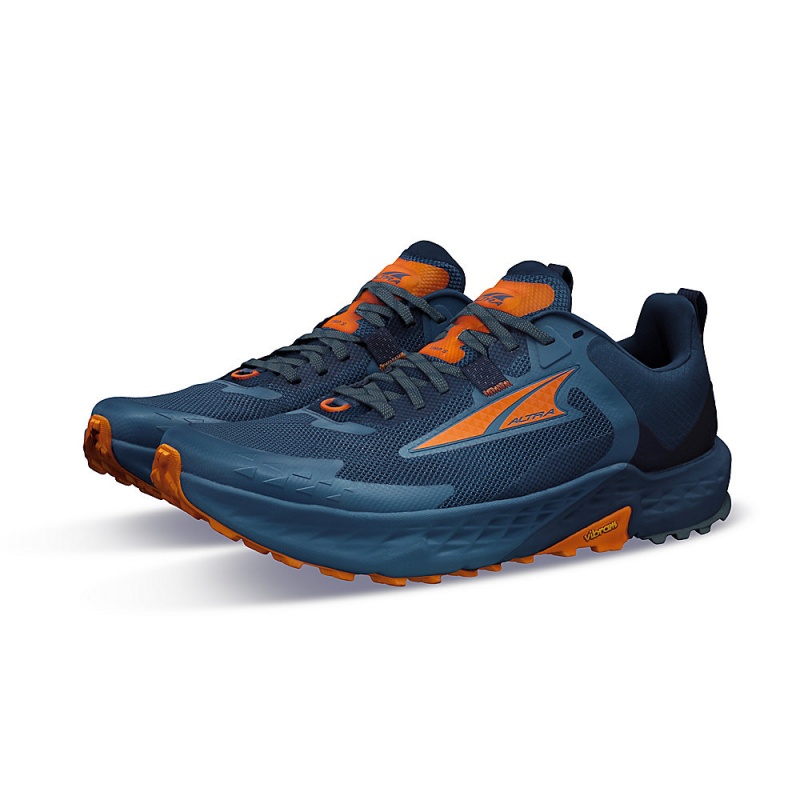 Altra TIMP 5 Men's Trail Running Shoes Blue / Orange | NGS-492753