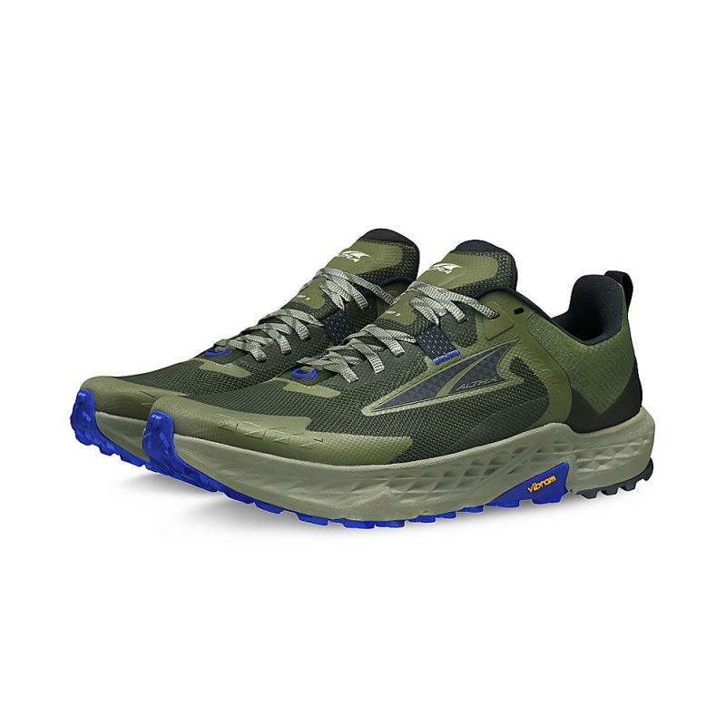 Altra TIMP 5 Men's Trail Running Shoes Olive | RSU-076491