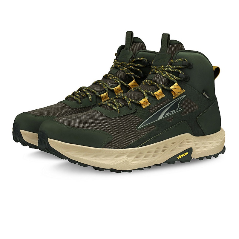 Altra TIMP HIKER GTX Men's Hiking Boots Olive | RND-083729