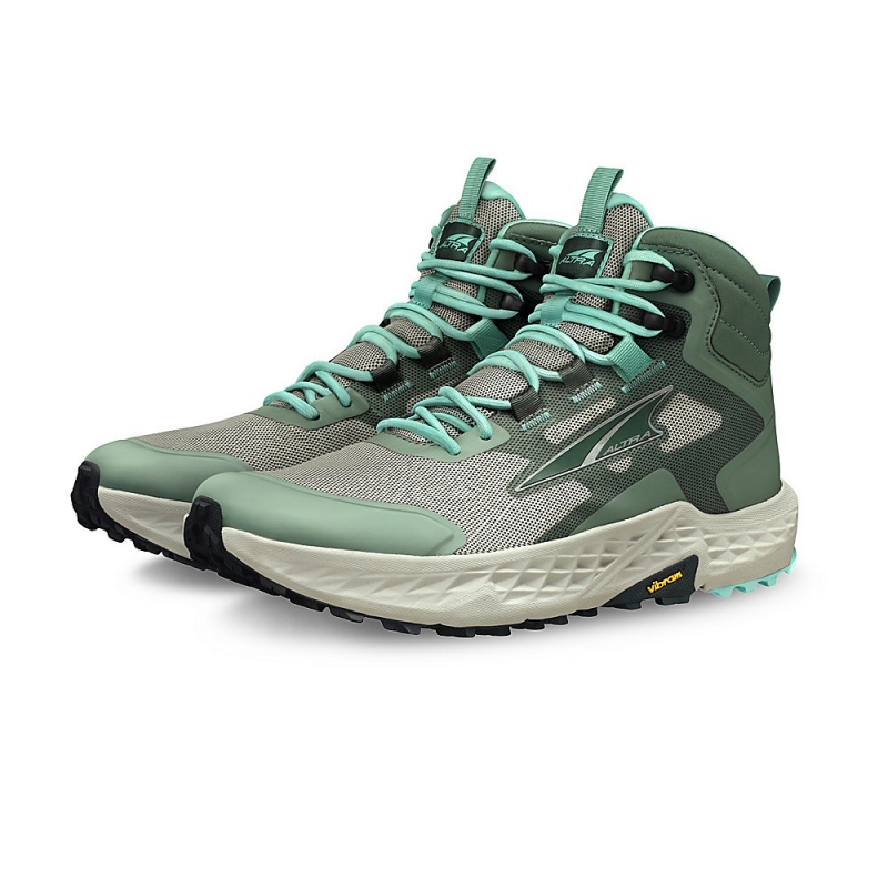 Altra TIMP HIKER Women's Hiking Boots Grey / Green | TMV-467832