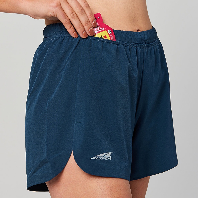 Altra TRAIL STASH Women's Shorts Navy | SGB-028175