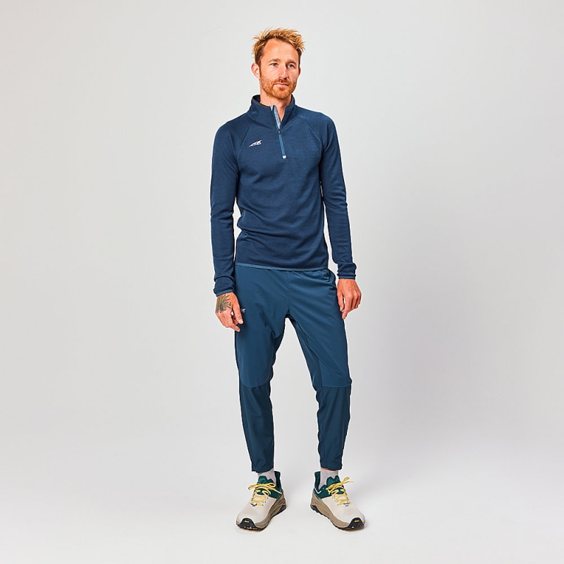 Altra TRAIL WIND Men's Pants Navy | ICF-268479