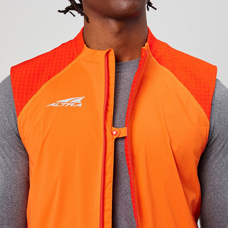 Altra TRAIL WIND VEST Men's Jackets Red | MLG-140896