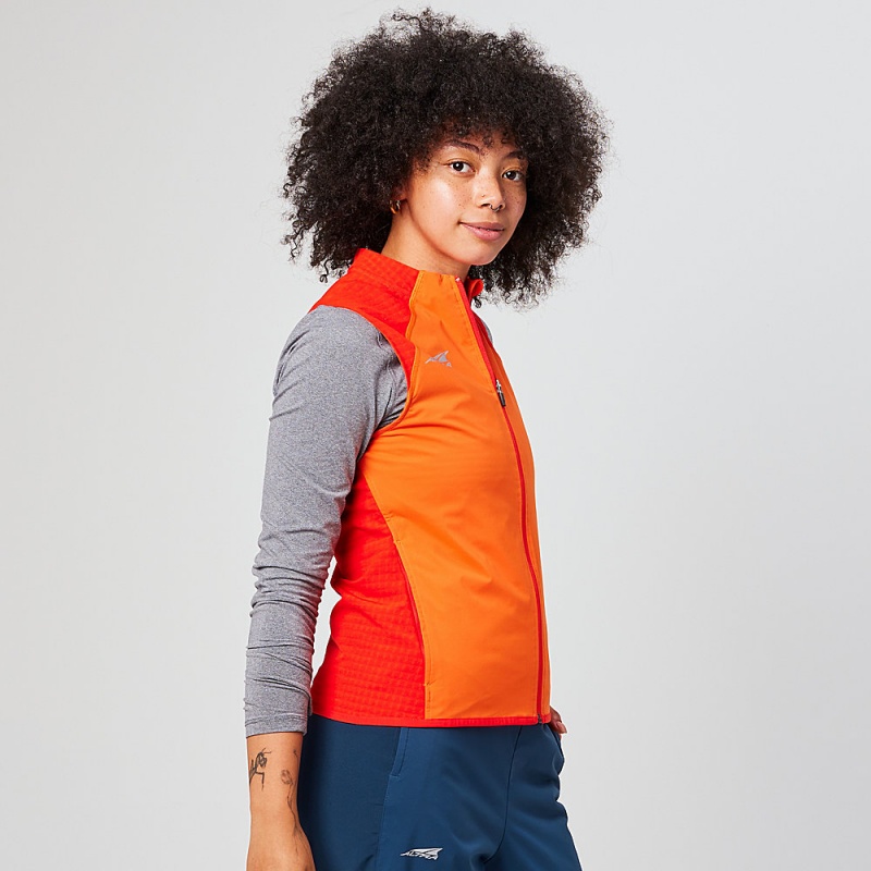 Altra TRAIL WIND VEST Women's Jackets Red | VEW-298605