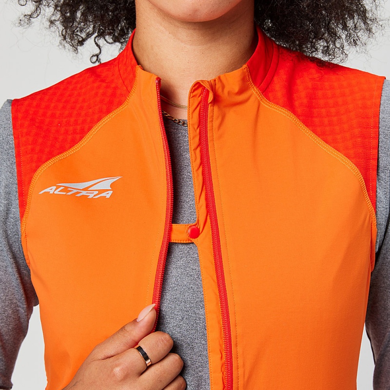 Altra TRAIL WIND VEST Women's Jackets Red | VEW-298605